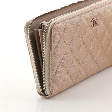 chanel quilted zip around long wallet|where to buy Chanel wallet.